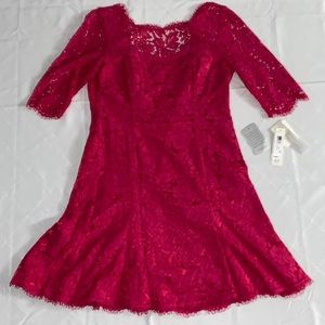 Eliza J pink lace dress